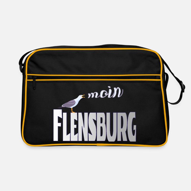 Flensburg Möwe & Moin Design Retro Tasche