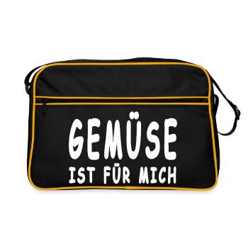 Légume - Sac Retro - noir/or - Devant