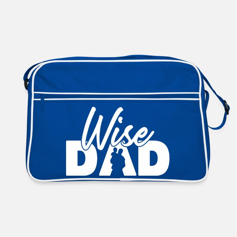 Wise Dad Silhouette Vaterschaft Elternschaft Retro Tasche