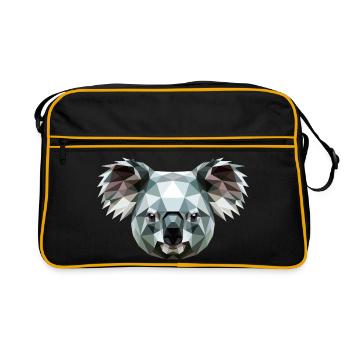 Koala Bear Australia Koala Bear Cute Koala Bears - Retro Bag - black/gold - Front