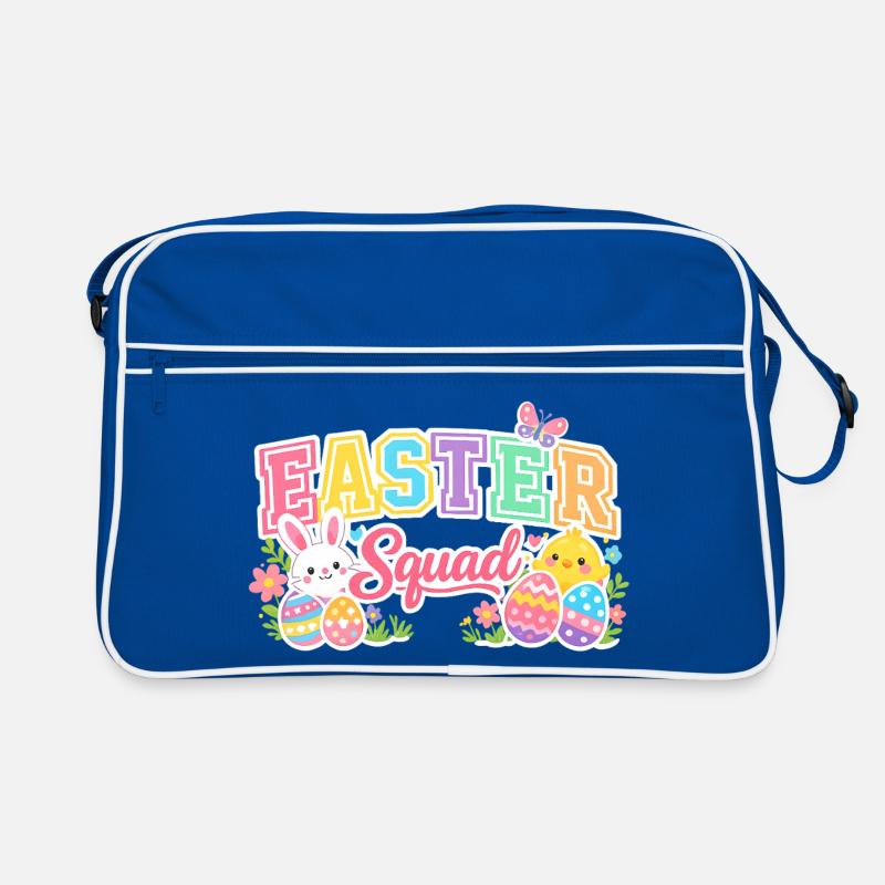 Easter Squad Colorful Eggs Chick Retro Bag