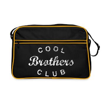 Cadeau de frère du Club des Frères Cool - Sac Retro - noir/or - Devant
