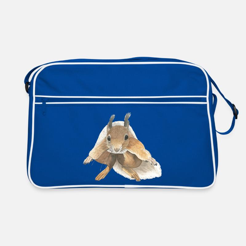 Eichhörnchen springen squirrel Retro Tasche