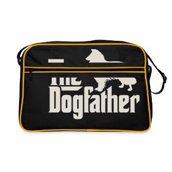 Le Dogfather - Collie, Collie - Sac Retro - noir/or - Devant