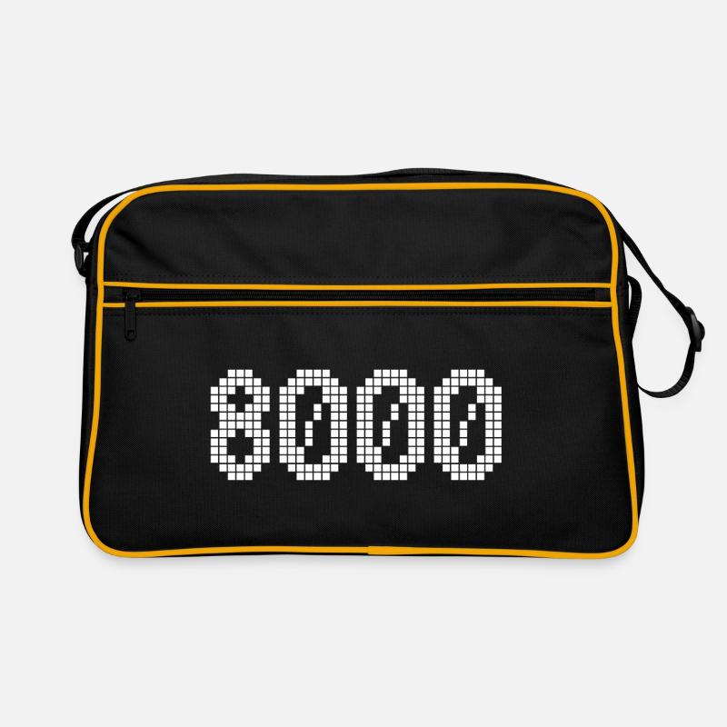 8000 - Sac Retro - noir/or