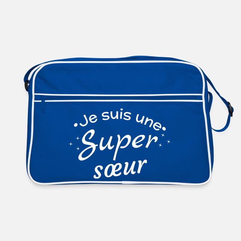 Message d'Affirmation Super Sœur Sac Retro