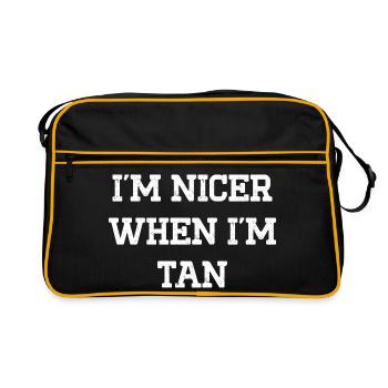Humour Nineroid Amusant T-Shirt - Sac Retro - noir/or - Devant
