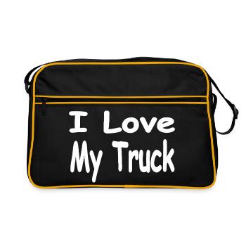 Truck - Retro Tasche - Schwarz/Gold - Vorne