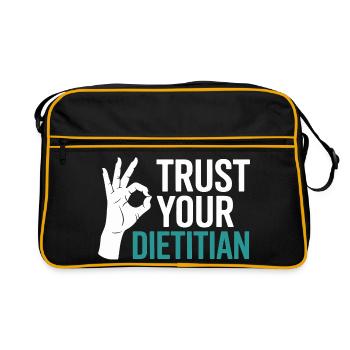 Registered Dietitian Certified Nutrition Counselor - Retro Bag - black/gold - Front