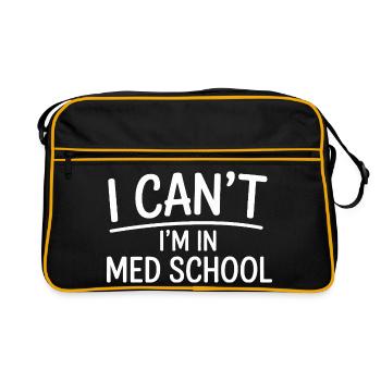 Diction graphique à l’école de médecine - Sac Retro - noir/or - Devant