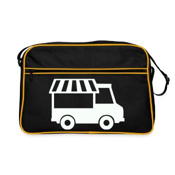 Food Truck Silhouette - Sac Retro - noir/or - Devant