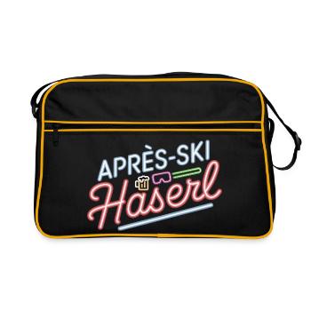 Après-ski bunny hut fun Skier ski bunny - Sac Retro - noir/or - Devant