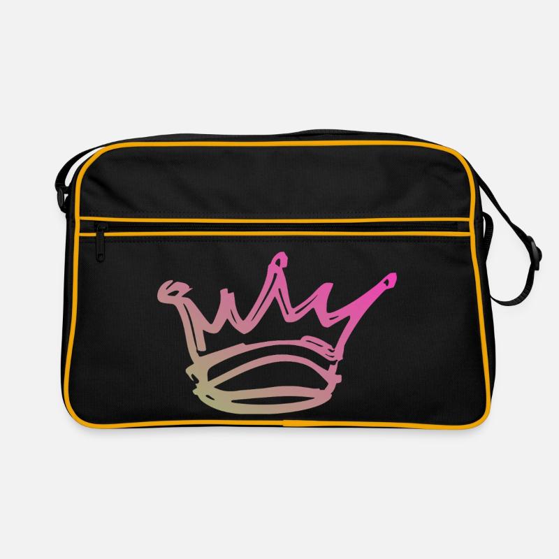 Gradient Crown Sketch Retro Bag