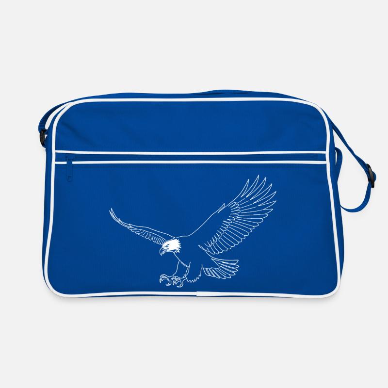 Minimalist Eagle Silhouette Freedom USA Bird Retro Bag