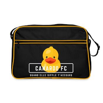 Humour couple amoureux canardo FC homme - Sac Retro - noir/or - Devant