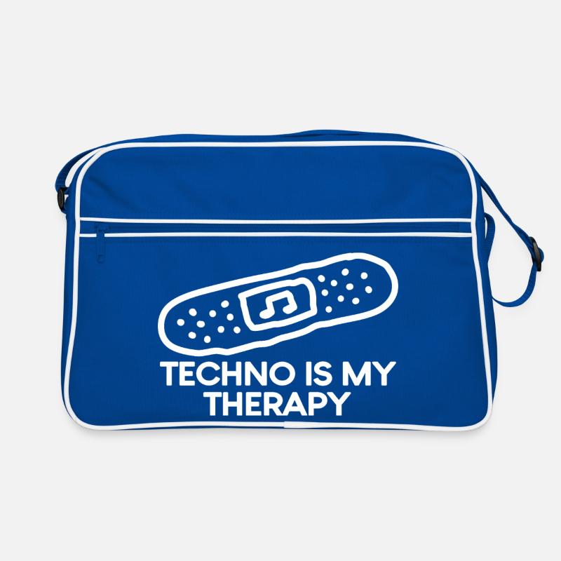 Techno is my Therapy Patch Retro Bag