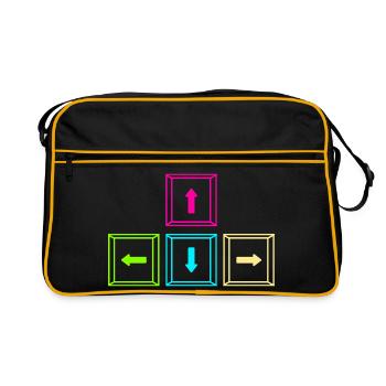 Gaming Computer Gamer Gaming Gamer - Retro Bag - black/gold - Front