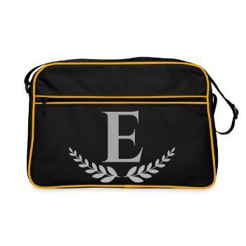E - Retro Bag - black/gold - Front