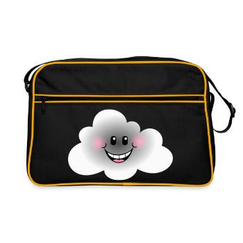 Happy Cloud - Sac Retro - noir/or - Devant