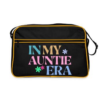 Dans mon t-shirt de l’ère tante - Tante cadeau rétro - Sac Retro - noir/or - Devant