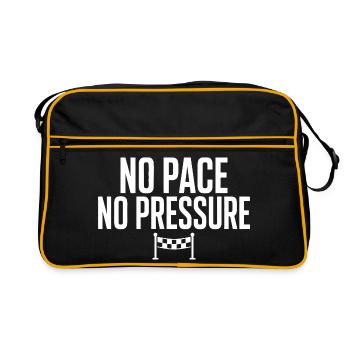 No Pace No Pressure - Retro Bag - black/gold - Front