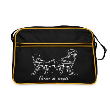 flaneur - Sac Retro - noir/or - Devant