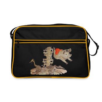 Puppenbrunnen Erkelenz, 41812 Kreis Heinsberg, NRW - Retro Bag - black/gold - Front
