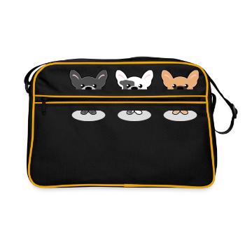 Frenchies - Retro Bag - black/gold - Front