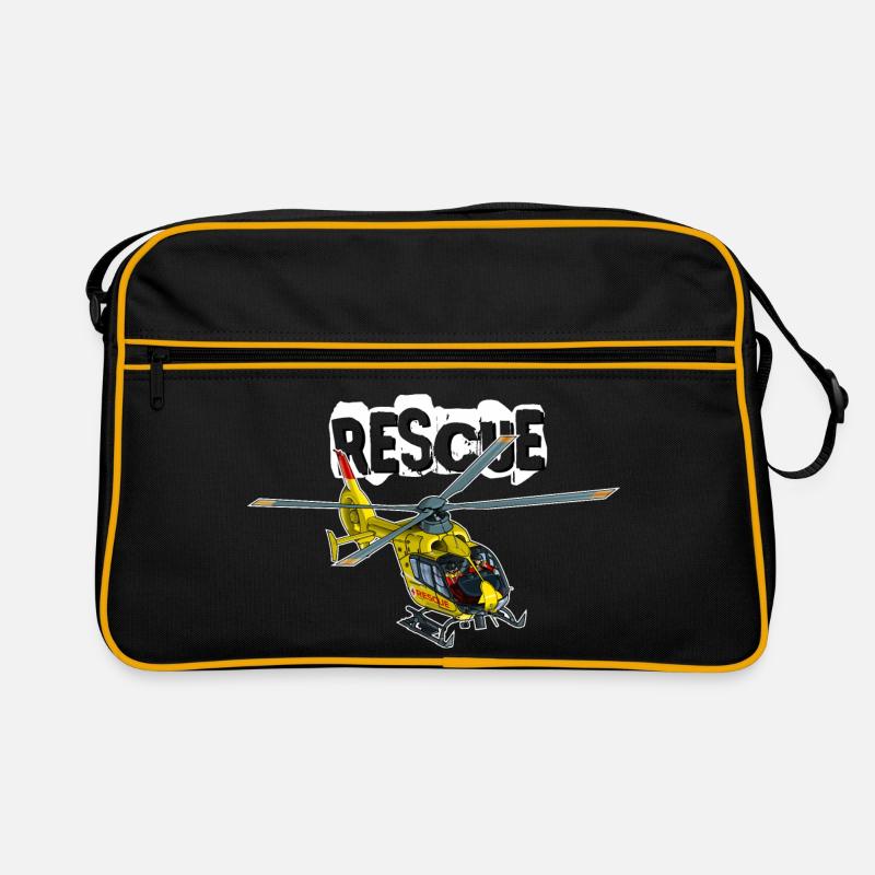 Helicopter rescue - Retro Bag - black/gold