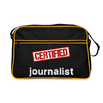 Journalist - Retro Bag - black/gold - Front