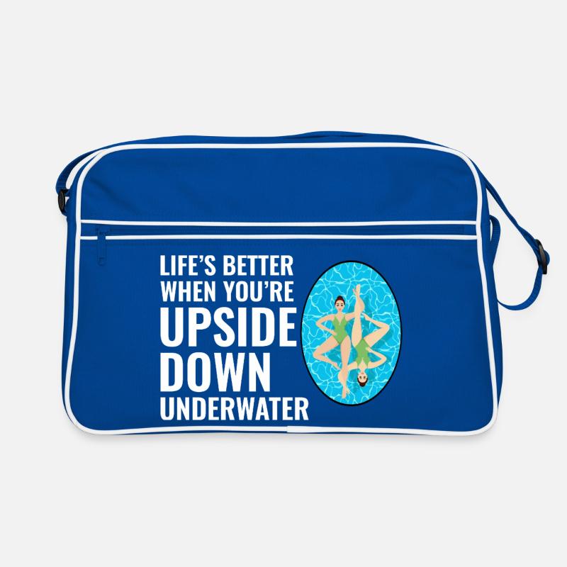 Life’s Better Upside Down Underwater Swimming Retro Bag
