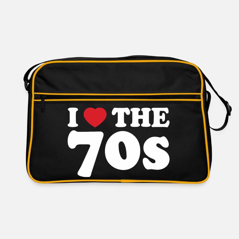 Die Liebe der 70er Jahre Retro Tasche