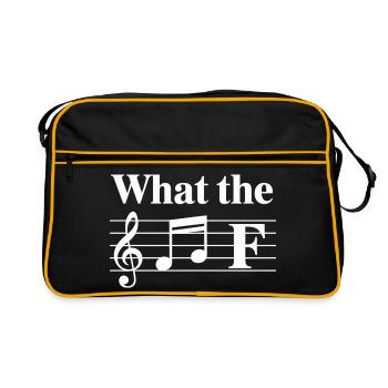 Melody Lines on Staff - Retro Bag - black/gold - Front