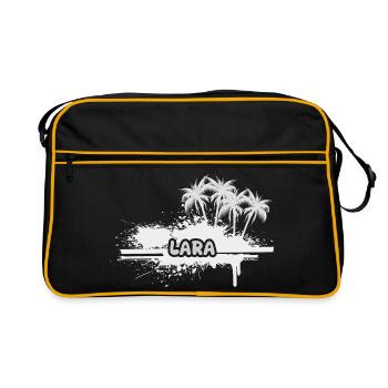 Lara en vacances - Sac Retro - noir/or - Devant
