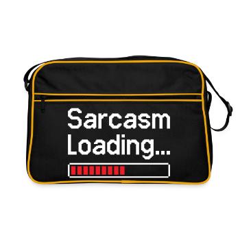 Sarcasm Loading Status - Retro Bag - black/gold - Front