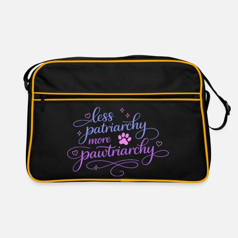 less patriarchy, more pawtriarchy Retro Bag