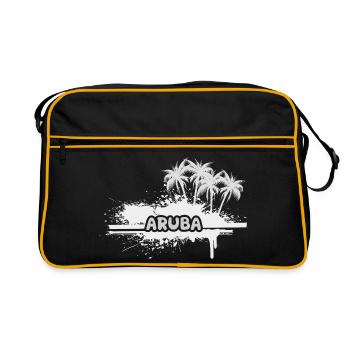 Aruba en palmiers - Sac Retro - noir/or - Devant