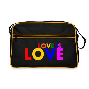 Love is love - Sac Retro - noir/or - Devant