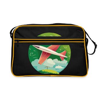 RedWingSharptipglider - Sac Retro - noir/or - Devant