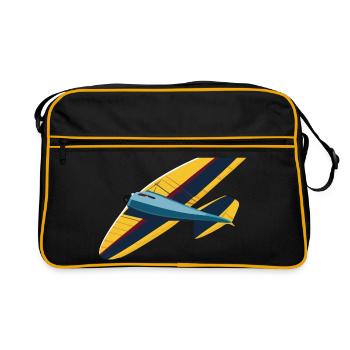 VieuxPlaneur jaune - Sac Retro - noir/or - Devant