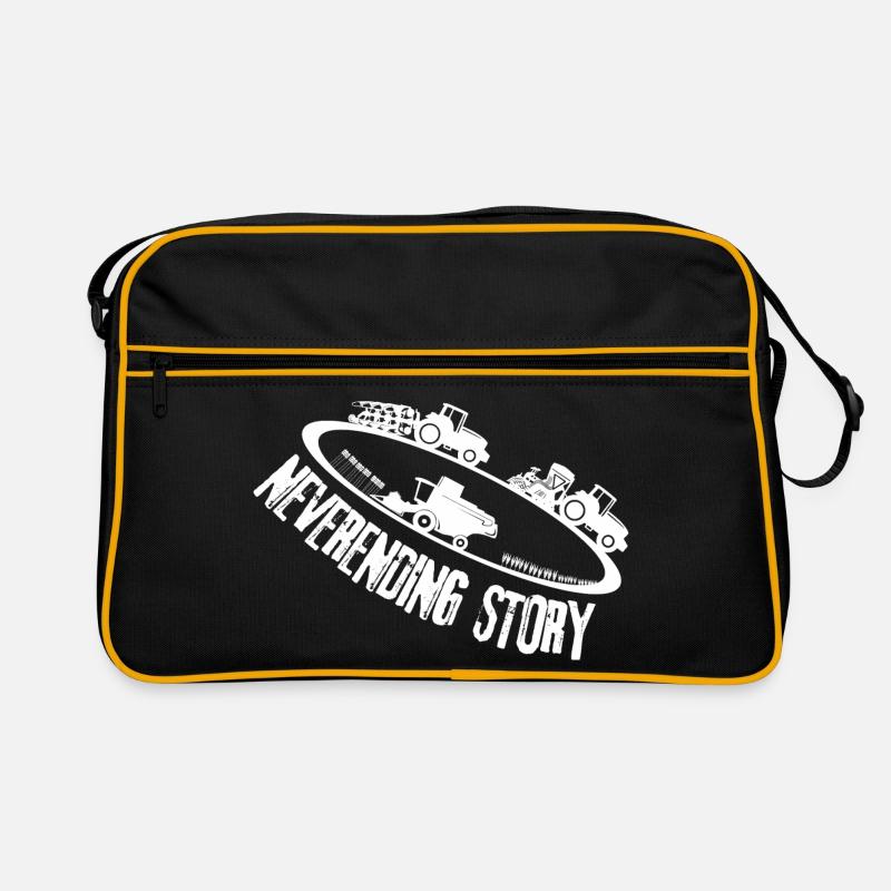 Unendliche Geschichte der Landwirtschaft Retro Tasche