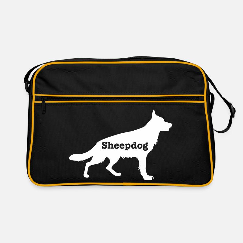 Chien de berger - Sac Retro - noir/or