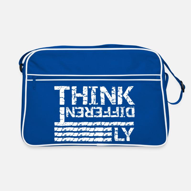 Think Differently – Grunge Typography Design Retro Bag