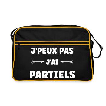 I Partial Tee Student - Retro Bag - black/gold - Front