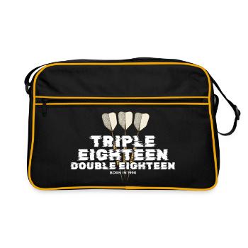 Vintage 1990's Darts Checkout - Retro Bag - black/gold - Front