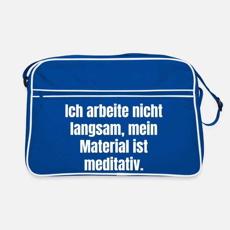 Meditative Material Statement Retro Bag