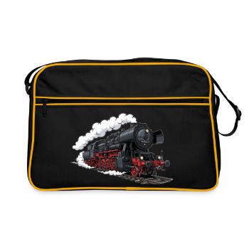 Steam locomotive 52 8154 - Retro Bag - black/gold - Front