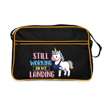 Still Working On My Landing Arm Recovery - Retro Bag - black/gold - Front
