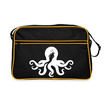 Voyage de plongée Squid-Octopus - Sac Retro - noir/or - Devant