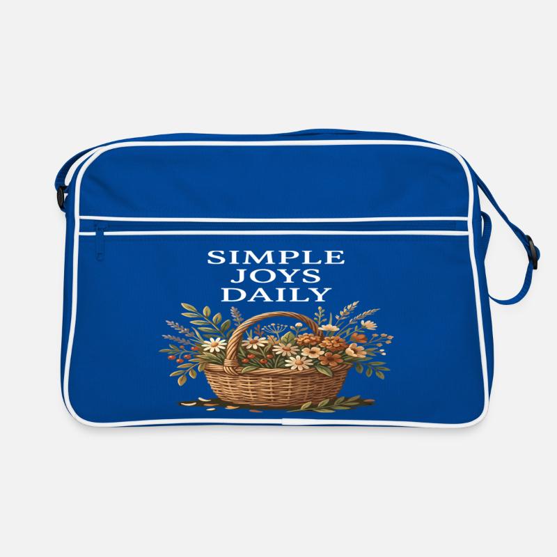 Ferme Cottagecore de Fleurs Panier des Joies Simples Sac Retro